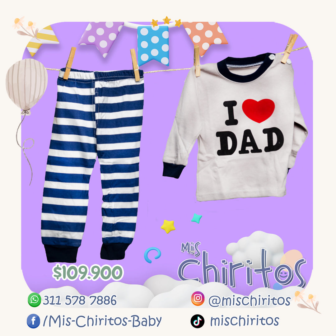 Conjunto i love dad