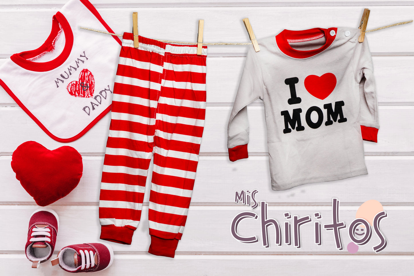 Conjunto I LOVE MOM